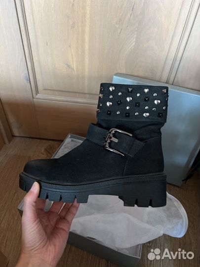 Ботинки нубук натуральный женские осень 37 размер