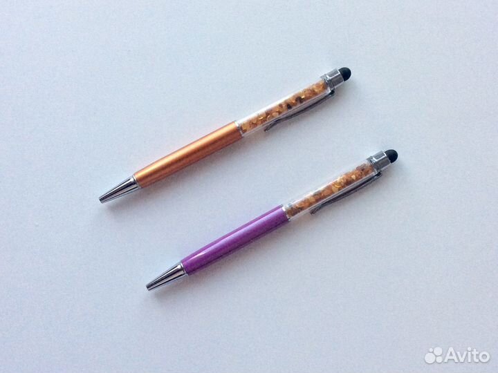 Ручка-стилус сувенирная с янтарем Калининград