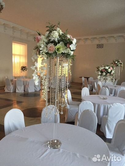 Канделябр стеклянный