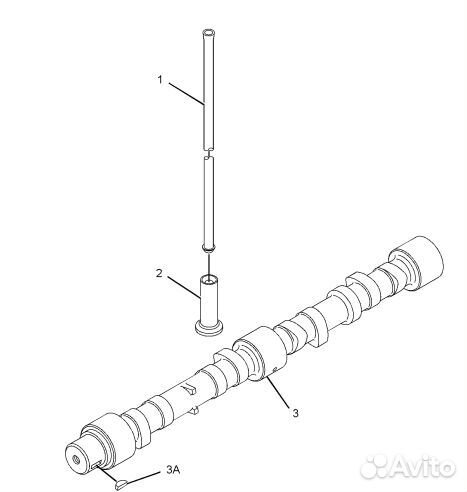 Распредвал Perkins 4112K078