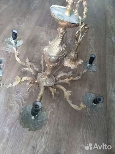 Люстра бронзовая 8кг