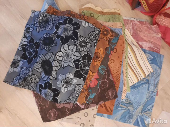 Мебельная ткань, отрезки ткани, лоскутки