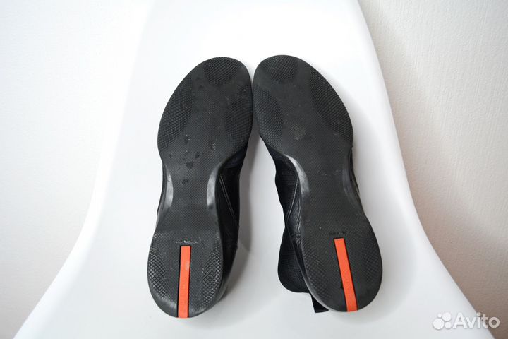 Ботинки кроссовки кеды Prada High Top Made in Ital