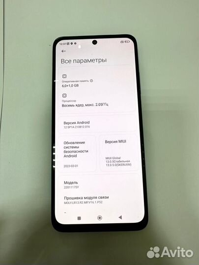 Xiaomi Redmi Note 11S, 6/64 ГБ