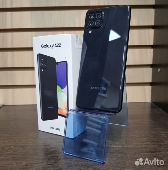 Samsung Galaxy A22 64Gb черный (на гарантии)