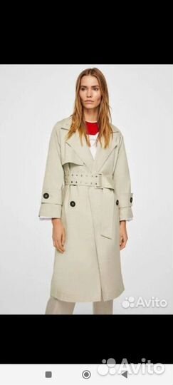 Плащ тренч Mango+футболка