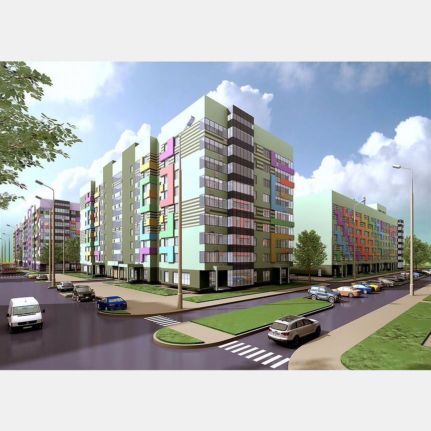 2-к. квартира, 67,8 м², 2/7 эт.