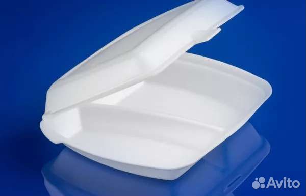 Упаковка Ланч-бокс lbe-2 белый двухсекционный