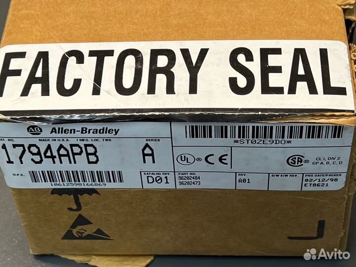 Allen-Bradley 1794APB A новый, откр. упак. 1 шт