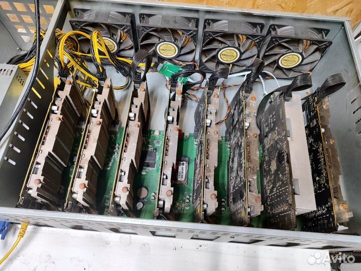 Видеокарты RX 580 8gb 8штук лотом рабочие