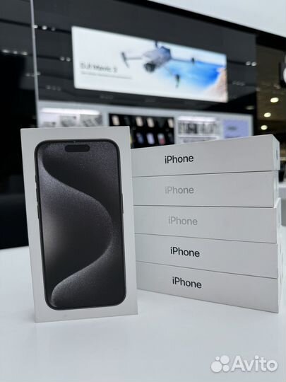 iPhone 15 Pro Max 256 гб черный титан (1sim+eSim)