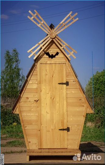 Дачный туалет деревянный WAT889