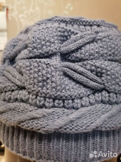 Шапка женская вязаная