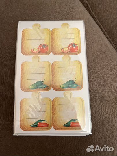 Набор наклеек для банок