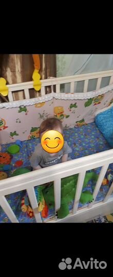 Бортики в кроватку с балдахином