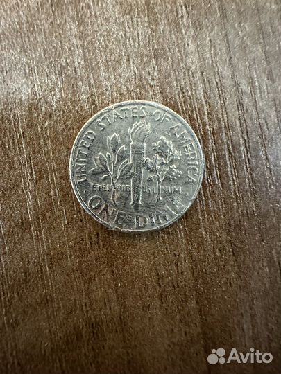 Монета one dime 1980 года