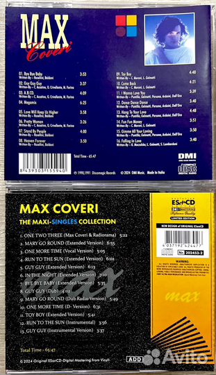 Музыкальные cd диски Max Coveri (Italo-disco)