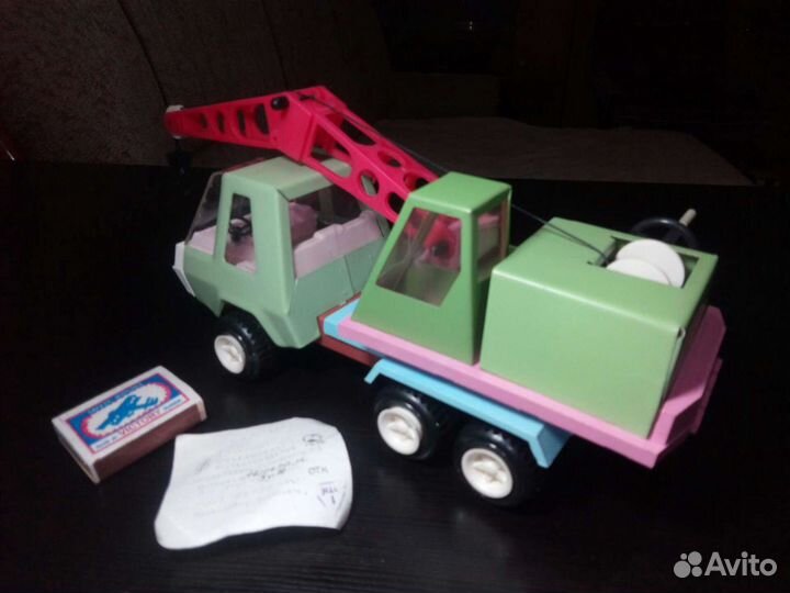 Автокран с поворотной платформой. Винтаж СССР