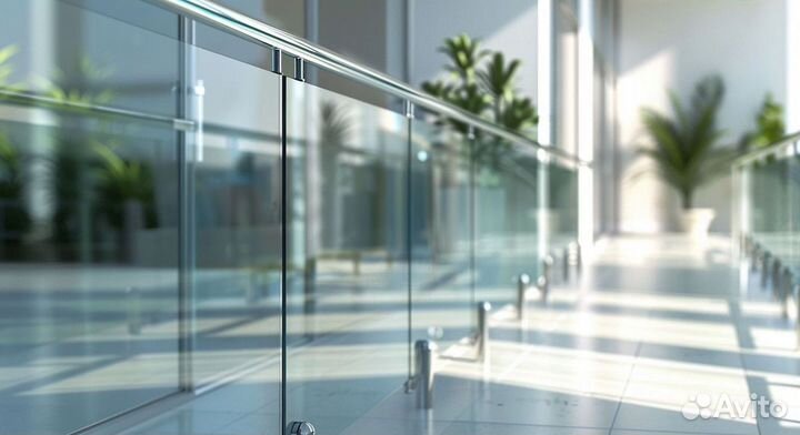 Стеклянные перила