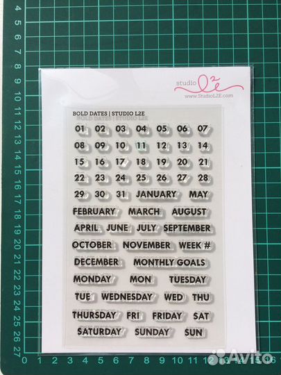 Набор штампов для скрапбукинга и планирования