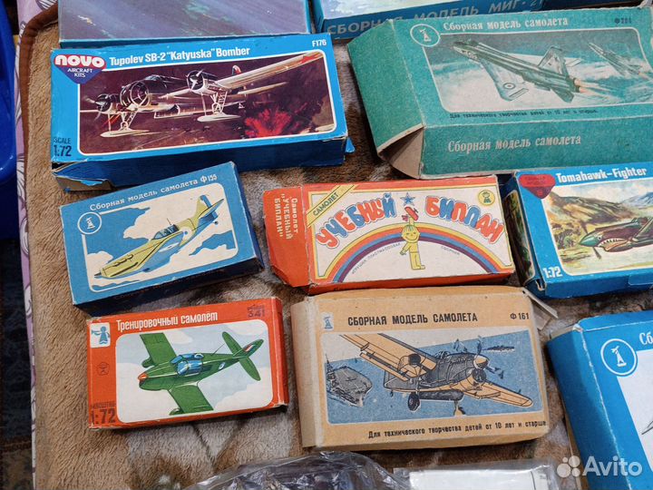 Сборные модели СССР самолётов и короблей 28 штук