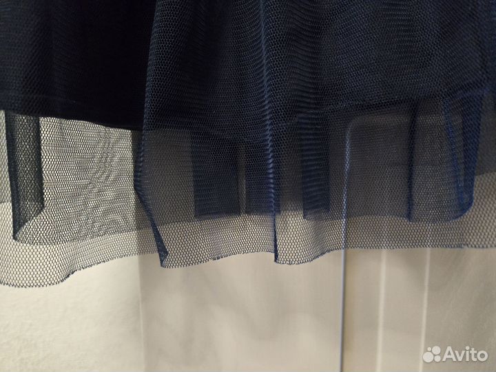 Юбка на 110-120 см синяя