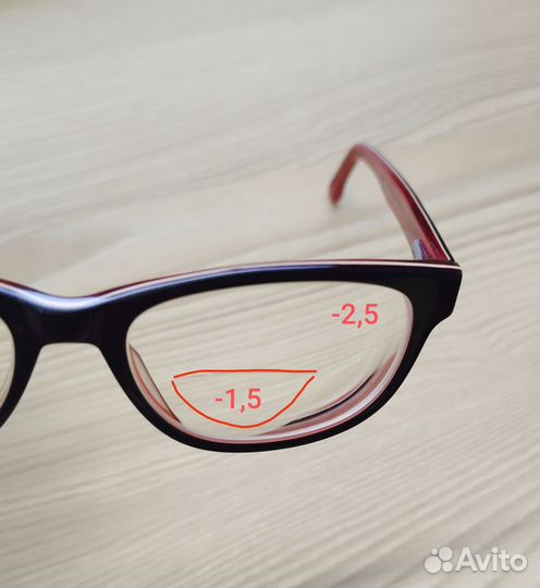 Очки -2,5/1,5 Essilor