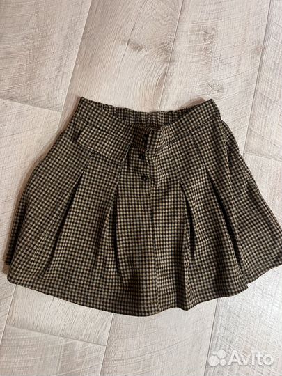 Юбка шорты твидовые zara