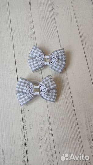 Бантики для волос ручной работы