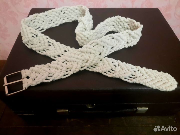 Ремень макраме, бохо стиль