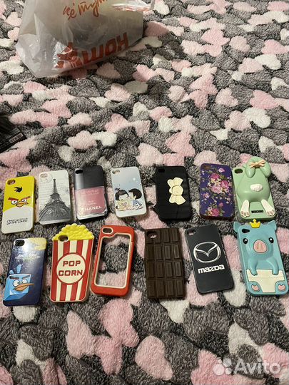 Чехлы на айфон 4,6,7,8+
