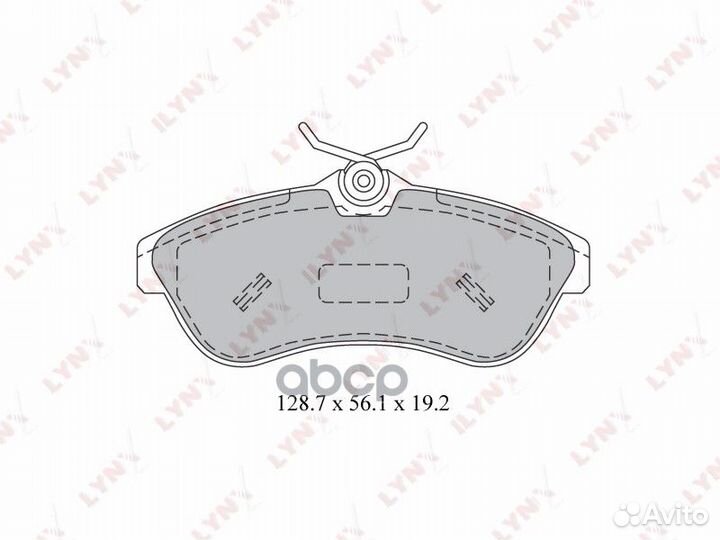 Колодки тормозные дисковые перед BD2205 LYN