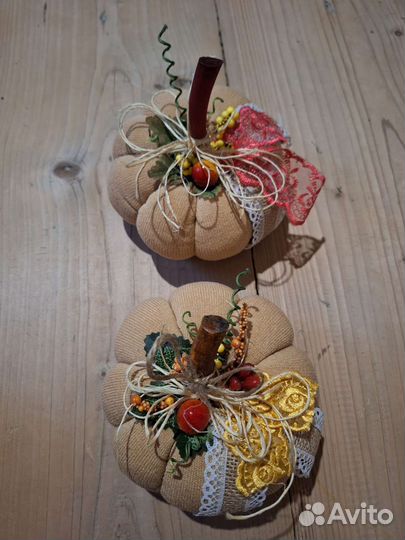 Текстильные тыквочки