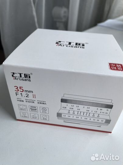 Объектив 7artisans 35mm 1.2 FX-Mount новый