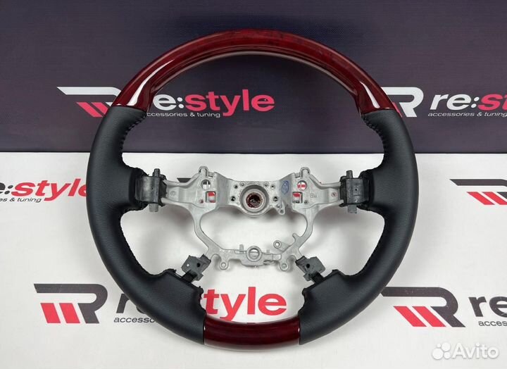 Руль Toyota Camry 50 11-14г Дерево косточка S2250