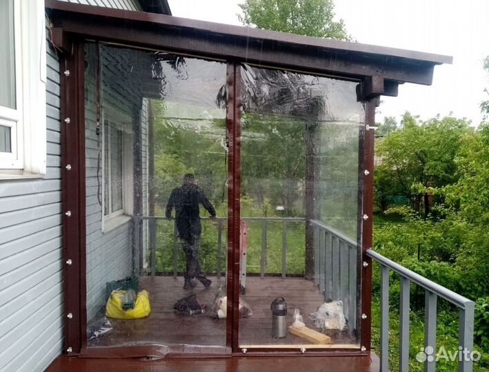 Мягкие окна для беседки