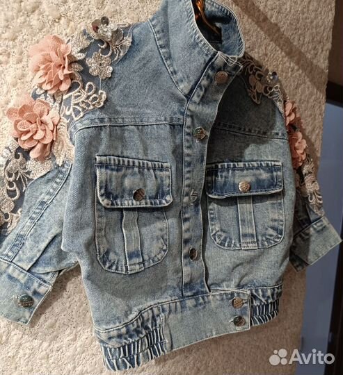 Джинсовка для девочки 110-116 р-р