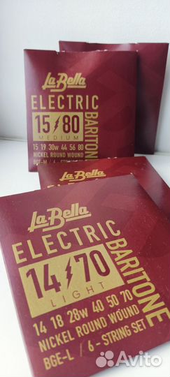 Струны баритон гитары la bella electric baritone