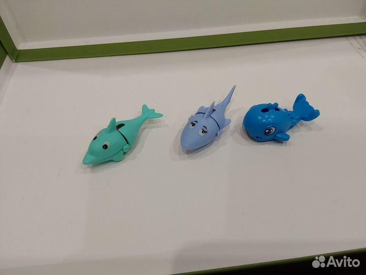 Киндер сюрприз рыбы прищепки акула кит