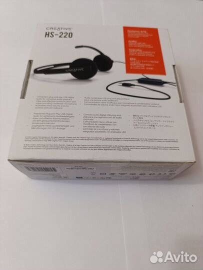 Проводные наушники Creative HS-220 черный