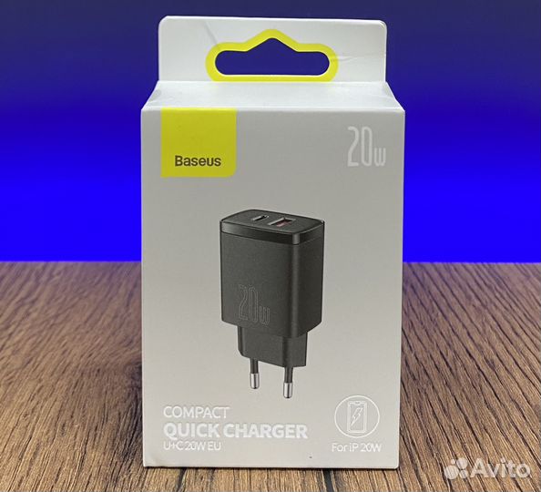 Зарядное устройство сетевое Baseus U+C 20W EU