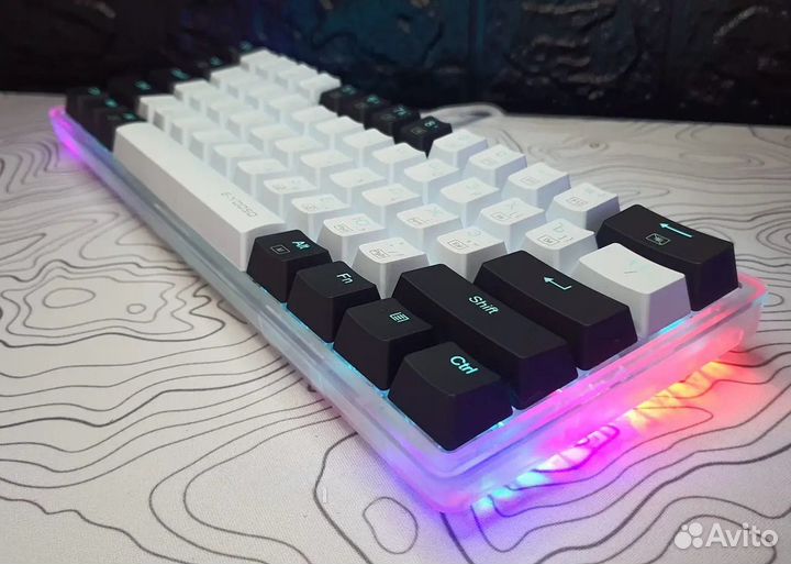 Игровая механическая клавиатура 60% Z11T Red Switc