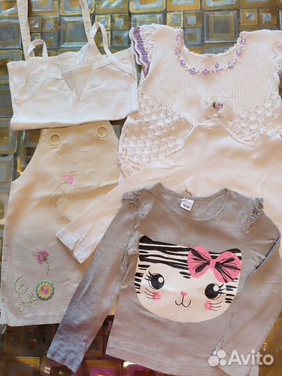 Вещи для девочки пакетом 92-98