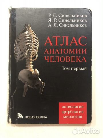 Атлас анатомии человека Синельникова 1часть потрепана... купить в ...