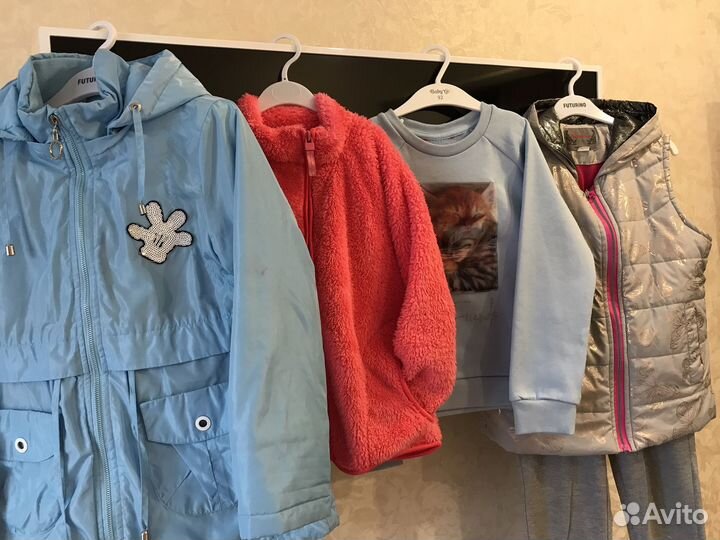 Детские вещи пакетом осень на девочку 128 134