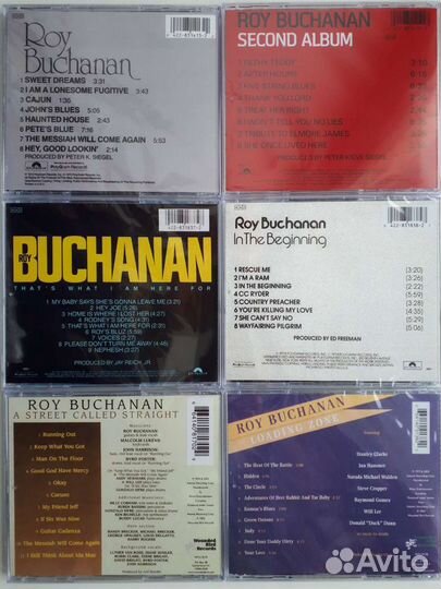 CD диски J.J.Cale, Rory Gallagher, Roy Buchanan