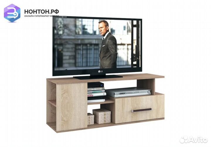 Тв-тумба Парус-4 ясень шимо / дуб сонома