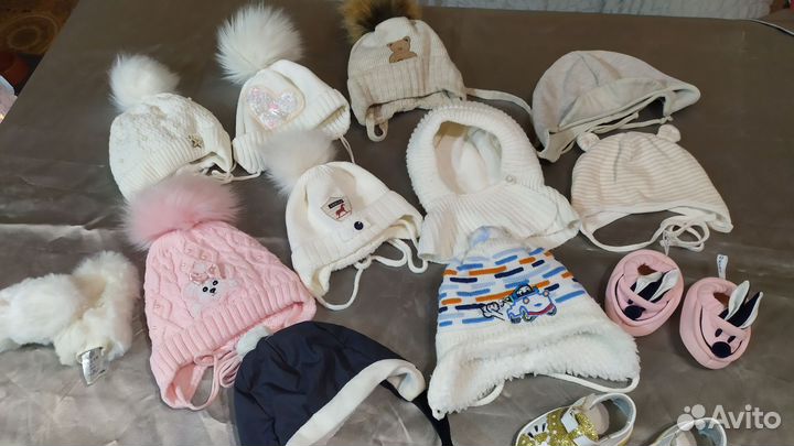 Шапки от 3 до 8 мес