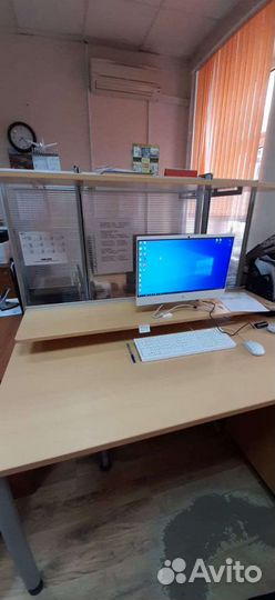 Стол Steelcase 185*85 см с перегородкой