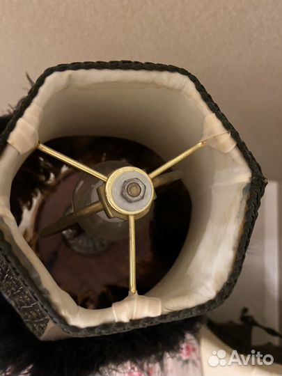 Лампа настольная бронза